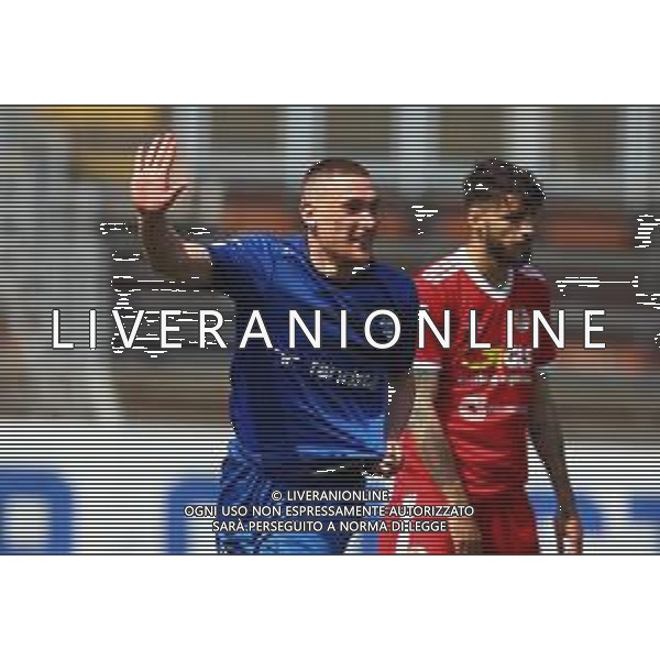 Como-Alessandria Campionato di Calcio serie C 2020/2021 37a giornata Como, 25 Aprile 2021 Nella foto: Alessandro Gabrielloni esulta dopo il gol del 2-0 Ph. Soli - Ag. Aldo Liverani/AGENZIA ALDO LIVERANI SAS