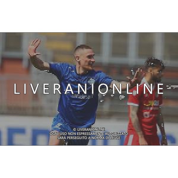 Como-Alessandria Campionato di Calcio serie C 2020/2021 37a giornata Como, 25 Aprile 2021 Nella foto: Alessandro Gabrielloni esulta dopo il gol del 2-0 Ph. Soli - Ag. Aldo Liverani/AGENZIA ALDO LIVERANI SAS