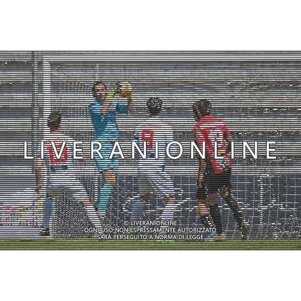 Fagiolinia/LMedia - Lucchese vs Lecco - Campionato di Calcio Serie C - Lega Pro 2020/2021 25 aprile 2021 - Stadio Porta Elisa, Lucca, Italia Nella foto: Giacomo Pozzer (Lucchese) in uscita @Fagiolinia/LMedia AG ALDO LIVERANI SAS