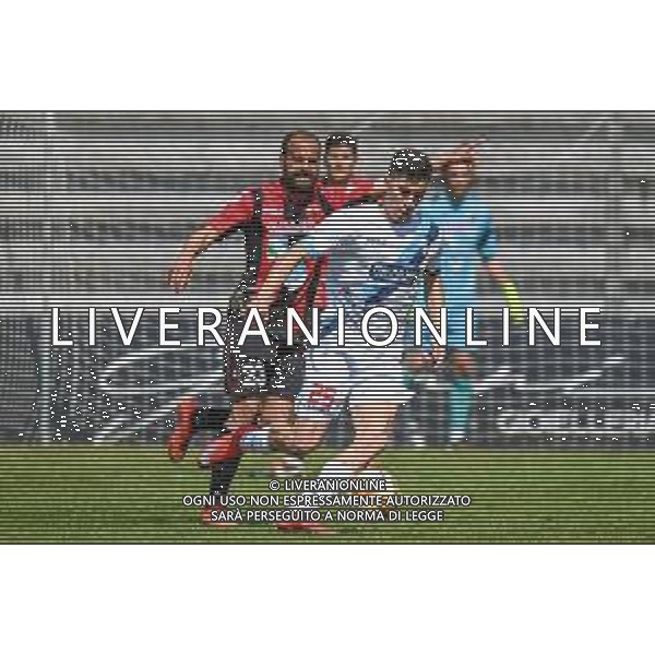 Fagiolinia/LMedia - Lucchese vs Lecco - Campionato di Calcio Serie C - Lega Pro 2020/2021 25 aprile 2021 - Stadio Porta Elisa, Lucca, Italia Nella foto: Patrizio Masini (Lecco) contrastato da Matteo Meucci (Lucchese) @Fagiolinia/LMedia AG ALDO LIVERANI SAS