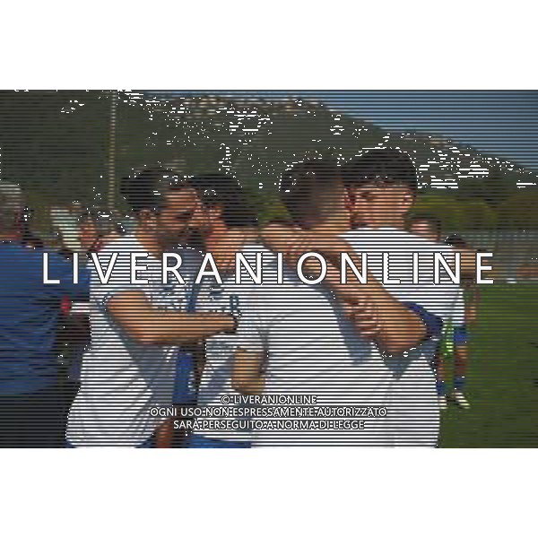 Como-Alessandria Campionato di Calcio serie C 2020/2021 37a giornata Como, 25 Aprile 2021 Nella foto: Esultanza e festeggiamenti dei giocatori del Como a fine gara per la promozione in Serie B Ph. Soli - Ag. Aldo Liverani/AGENZIA ALDO LIVERANI SAS