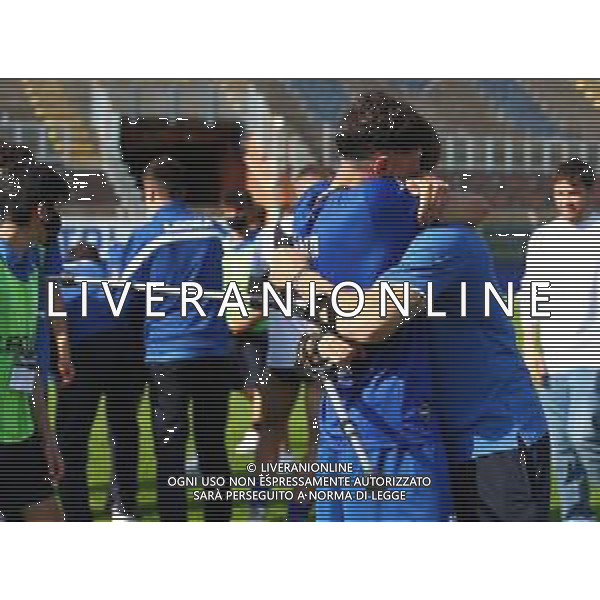 Como-Alessandria Campionato di Calcio serie C 2020/2021 37a giornata Como, 25 Aprile 2021 Nella foto: la festa dei giocatori del Como a fine gara per la promozione Ph. Soli - Ag. Aldo Liverani/AGENZIA ALDO LIVERANI SAS - Esultanza e festeggiamenti dei giocatori del Como a fine gara per la promozione in Serie B