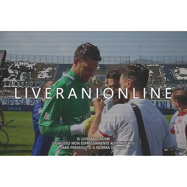 Como-Alessandria Campionato di Calcio serie C 2020/2021 37a giornata Como, 25 Aprile 2021 Nella foto: la festa dei giocatori del Como a fine gara per la promozione Ph. Soli - Ag. Aldo Liverani/AGENZIA ALDO LIVERANI SAS - Esultanza e festeggiamenti dei giocatori del Como a fine gara per la promozione in Serie B