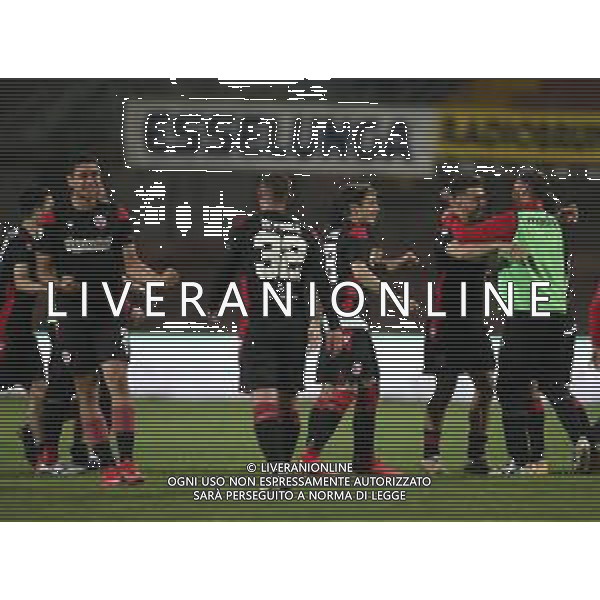 MANTOVA - VIS PESARO CAMPIONATO CALCIO SERIE C LEGA PRO 25.04.2021 NELLA FOTO ESULTANZA DEI GIOCATORI DELLA VIS PESARO A FINE GARA ©SANTANDREA / AGENZIA ALDO LIVERANI SAS