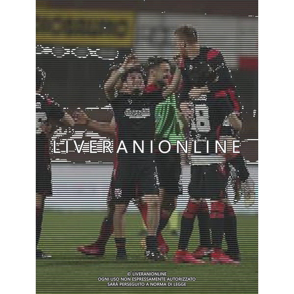 MANTOVA - VIS PESARO CAMPIONATO CALCIO SERIE C LEGA PRO 25.04.2021 NELLA FOTO ESULTANZA DEI GIOCATORI DELLA VIS PESARO A FINE GARA ©SANTANDREA / AGENZIA ALDO LIVERANI SAS