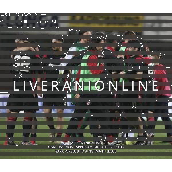 MANTOVA - VIS PESARO CAMPIONATO CALCIO SERIE C LEGA PRO 25.04.2021 NELLA FOTO ESULTANZA DEI GIOCATORI DELLA VIS PESARO A FINE GARA ©SANTANDREA / AGENZIA ALDO LIVERANI SAS