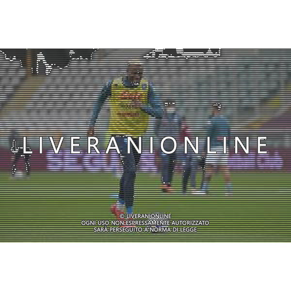 Torino 26.04.2021 Stadio Olimpico Grande Torino ©Alessandro Falzone/Agenzia Aldo Liverani Torino vs Napoli Serie A Tim 2020/2021 Nella foto : VICTOR OSIMHEN nel prepartita ©FALZONE / AGENZIA ALDO LIVERANI SAS