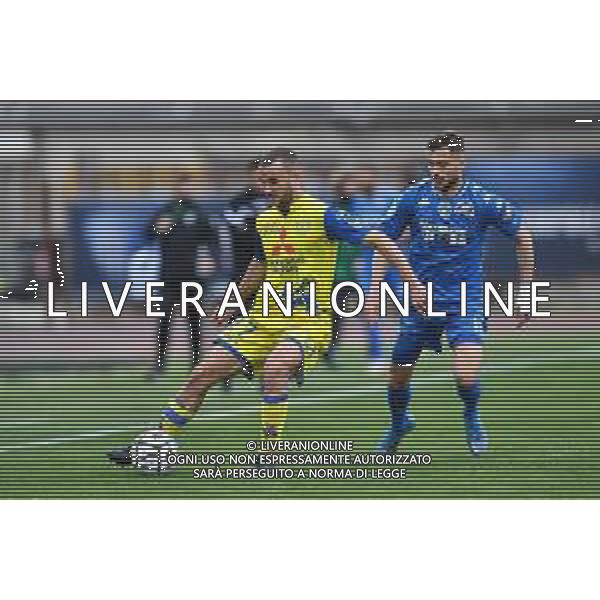 Guglielmii/LMedia - Empoli vs Chievo - Campionato di Calcio Serie BKT 2020/2021 27 aprile 2021 - Stadio Carlo Castellani, Empoli, Italia Nella foto: Matteo Cotali (Chievo) e Nedim Bajrami (Empoli) @Guglielmii/LMedia/ AGENZIA ALDO LIVERANI SAS