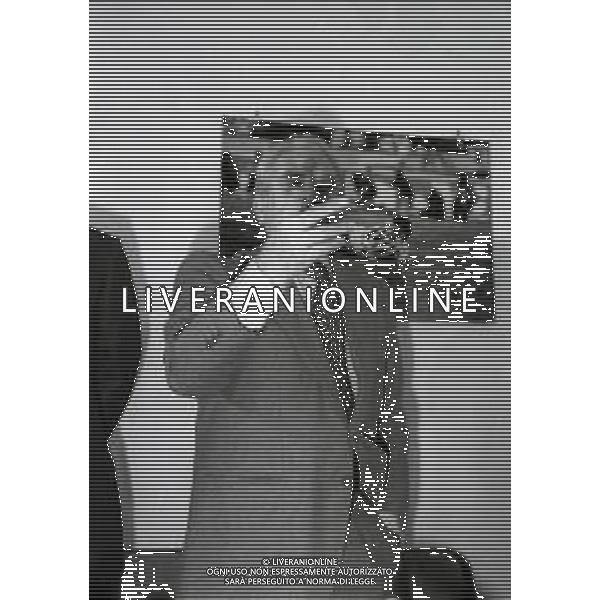 RETROSPETTIVA GIAMPIERO BONIPERTI DIRIGENTE SPORTIVO NELLA FOTO GIAMPIERO BONIPERTI NELL\'ANNO 1993 CONFERENZA STAMPA LASCIA LA JUVENTUS  AG ALDO LIVERANI SAS 