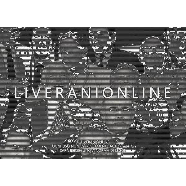 RETROSPETTIVA GIAMPIERO BONIPERTI PRESIDENTE JUVENTUS CALCIO NELLA FOTO GIAMPIERO BONIPERTI PRESIDENTE JUVENTUS CALCIO CON GIANNI AGNELLI EUMBERTO AGNELLI NELL\'ANNO 1989-1990 AG ALDO LIVERANI SAS