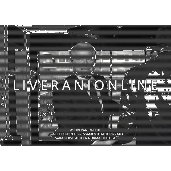 RETROSPETTIVA GIAMPIERO BONIPERTI DIRIGENTE SPORTIVO NELLA FOTO GIAMPIERO BONIPERTI NELL\'ANNO 1995 IN LEGA CALCIO A MILANO AG ALDO LIVERANI SAS 