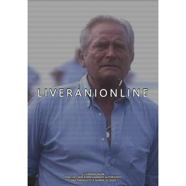 RETROSPETTIVA GIAMPIERO BONIPERTI PRESIDENTE JUVENTUS CALCIO NELLA FOTO GIAMPIERO BONIPERTI NELL\'ANNO 1991 A VILLAR PEROSA  AG ALDO LIVERANI SAS