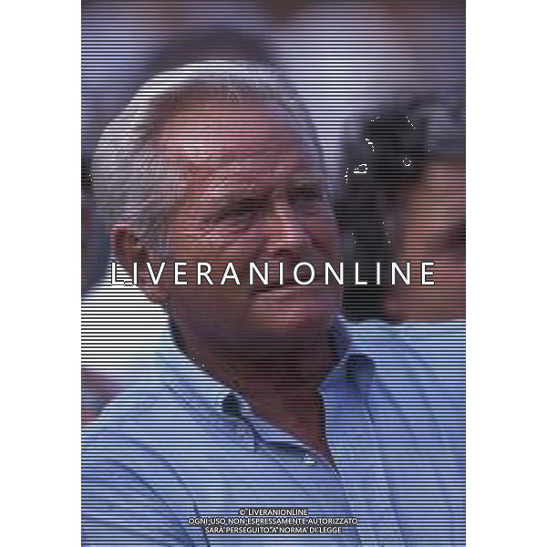RETROSPETTIVA GIAMPIERO BONIPERTI PRESIDENTE JUVENTUS CALCIO NELLA FOTO GIAMPIERO BONIPERTI NELL\'ANNO 1991 A VILLAR PEROSA  AG ALDO LIVERANI SAS