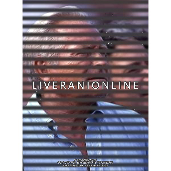 RETROSPETTIVA GIAMPIERO BONIPERTI PRESIDENTE JUVENTUS CALCIO NELLA FOTO GIAMPIERO BONIPERTI NELL\'ANNO 1991 A VILLAR PEROSA  AG ALDO LIVERANI SAS