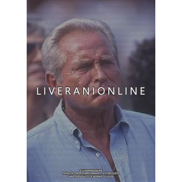 RETROSPETTIVA GIAMPIERO BONIPERTI PRESIDENTE JUVENTUS CALCIO NELLA FOTO GIAMPIERO BONIPERTI NELL\'ANNO 1991 A VILLAR PEROSA  AG ALDO LIVERANI SAS