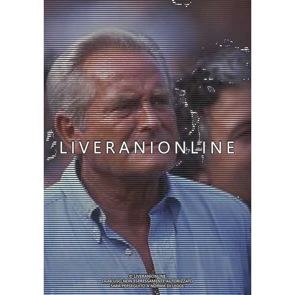 RETROSPETTIVA GIAMPIERO BONIPERTI PRESIDENTE JUVENTUS CALCIO NELLA FOTO GIAMPIERO BONIPERTI NELL\'ANNO 1991 A VILLAR PEROSA  AG ALDO LIVERANI SAS 