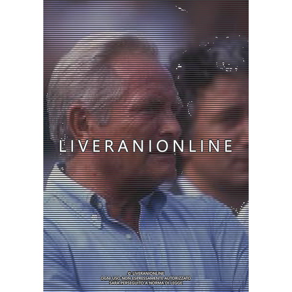 RETROSPETTIVA GIAMPIERO BONIPERTI PRESIDENTE JUVENTUS CALCIO NELLA FOTO GIAMPIERO BONIPERTI NELL\'ANNO 1991 A VILLAR PEROSA  AG ALDO LIVERANI SAS 