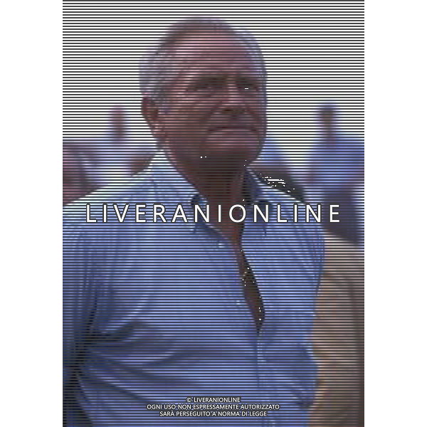 RETROSPETTIVA GIAMPIERO BONIPERTI PRESIDENTE JUVENTUS CALCIO NELLA FOTO GIAMPIERO BONIPERTI NELL\'ANNO 1991 A VILLAR PEROSA  AG ALDO LIVERANI SAS 