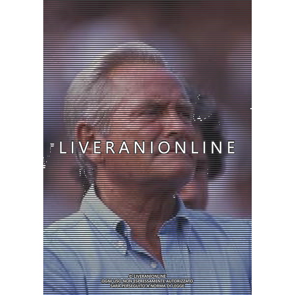 RETROSPETTIVA GIAMPIERO BONIPERTI PRESIDENTE JUVENTUS CALCIO NELLA FOTO GIAMPIERO BONIPERTI NELL\'ANNO 1991 A VILLAR PEROSA  AG ALDO LIVERANI SAS 