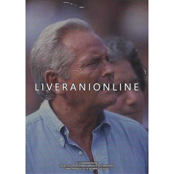 RETROSPETTIVA GIAMPIERO BONIPERTI PRESIDENTE JUVENTUS CALCIO NELLA FOTO GIAMPIERO BONIPERTI NELL\'ANNO 1991 A VILLAR PEROSA  AG ALDO LIVERANI SAS 