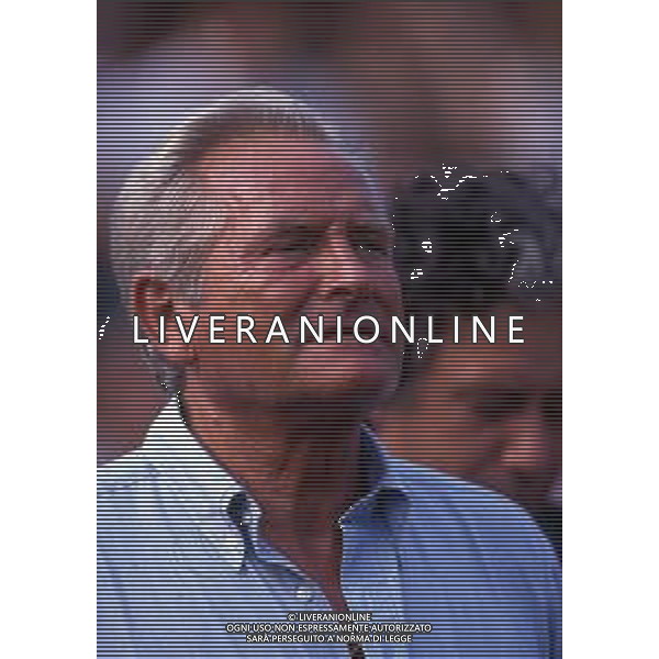 RETROSPETTIVA GIAMPIERO BONIPERTI PRESIDENTE JUVENTUS CALCIO NELLA FOTO GIAMPIERO BONIPERTI NELL\'ANNO 1991 A VILLAR PEROSA  AG ALDO LIVERANI SAS