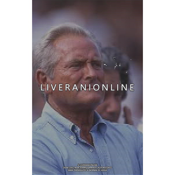 RETROSPETTIVA GIAMPIERO BONIPERTI PRESIDENTE JUVENTUS CALCIO NELLA FOTO GIAMPIERO BONIPERTI NELL\'ANNO 1991 A VILLAR PEROSA  AG ALDO LIVERANI SAS