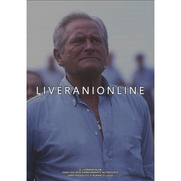 RETROSPETTIVA GIAMPIERO BONIPERTI PRESIDENTE JUVENTUS CALCIO NELLA FOTO GIAMPIERO BONIPERTI NELL\'ANNO 1991 A VILLAR PEROSA  AG ALDO LIVERANI SAS