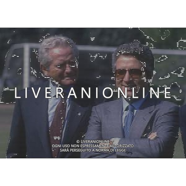RETROSPETTIVA GIAMPIERO BONIPERTI PRESIDENTE JUVENTUS CALCIO NELLA FOTO GIAMPIERO BONIPERTI DIRIGENTE DELLA NAZIONALE ITALIANA AG ALDO LIVERANI SAS 