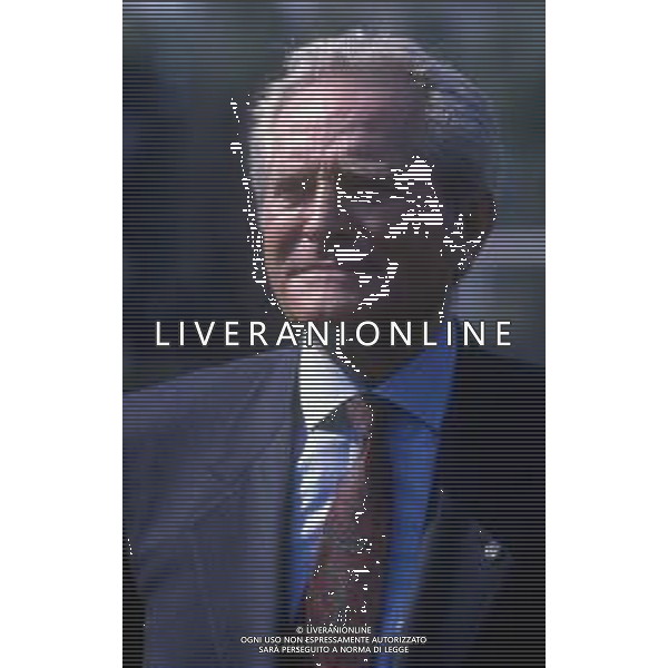RETROSPETTIVA GIAMPIERO BONIPERTI PRESIDENTE JUVENTUS CALCIO NELLA FOTO GIAMPIERO BONIPERTI DIRIGENTE DELLA NAZIONALE ITALIANA AG ALDO LIVERANI SAS