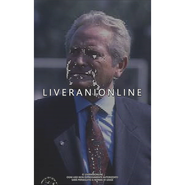 RETROSPETTIVA GIAMPIERO BONIPERTI PRESIDENTE JUVENTUS CALCIO NELLA FOTO GIAMPIERO BONIPERTI DIRIGENTE DELLA NAZIONALE ITALIANA AG ALDO LIVERANI SAS