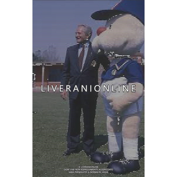 RETROSPETTIVA GIAMPIERO BONIPERTI PRESIDENTE JUVENTUS CALCIO NELLA FOTO GIAMPIERO BONIPERTI DIRIGENTE DELLA NAZIONALE ITALIANA AG ALDO LIVERANI SAS 