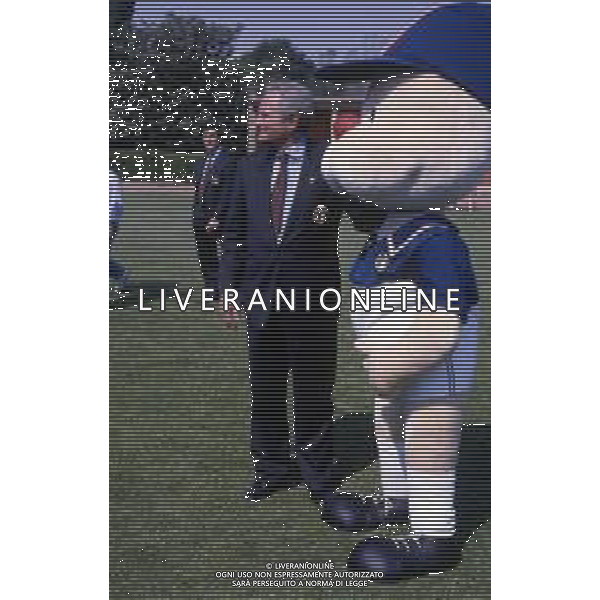RETROSPETTIVA GIAMPIERO BONIPERTI PRESIDENTE JUVENTUS CALCIO NELLA FOTO GIAMPIERO BONIPERTI DIRIGENTE DELLA NAZIONALE ITALIANA AG ALDO LIVERANI SAS 