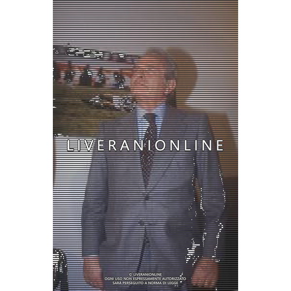 RETROSPETTIVA GIAMPIERO BONIPERTI DIRIGENTE SPORTIVO NELLA FOTO GIAMPIERO BONIPERTI NELL\'ANNO 1993 CONFERENZA STAMPA LASCIA LA JUVENTUS AG ALDO LIVERANI SAS 