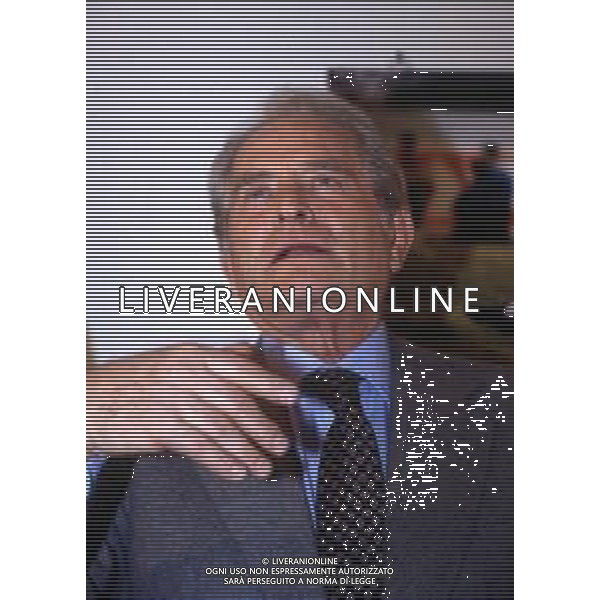 RETROSPETTIVA GIAMPIERO BONIPERTI DIRIGENTE SPORTIVO NELLA FOTO GIAMPIERO BONIPERTI NELL\'ANNO 1993 CONFERENZA STAMPA LASCIA LA JUVENTUS AG ALDO LIVERANI SAS 