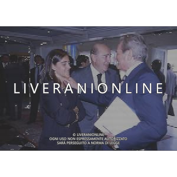 RETROSPETTIVA GIAMPIERO BONIPERTI DIRIGENTE SPORTIVO NELLAFOTO GIAMPIERO BONIPERTI NELL\'ANNO 1992 CON PAOLO MANTOVANI E LAFIGLIA AG ALDO LIVERANI SAS 