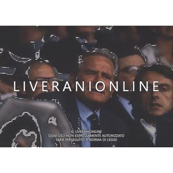 RETROSPETTIVA GIAMPIERO BONIPERTI PRESIDENTE JUVENTUS CALCIO NELLA FOTO GIAMPIERO BONIPERTI PRESIDENTE JUVENTUS CALCIO NELL\'ANNO 1988 CON LUCA CORDERO DI MONTEZEMOLO AG ALDO LIVERANI SAS 