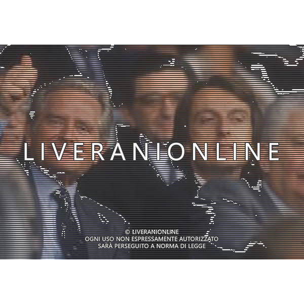 RETROSPETTIVA GIAMPIERO BONIPERTI PRESIDENTE JUVENTUS CALCIO NELLA FOTO GIAMPIERO BONIPERTI PRESIDENTE JUVENTUS CALCIO NELL\'ANNO 1988 CON LUCA CORDERO DI MONTEZEMOLO AG ALDO LIVERANI SAS 