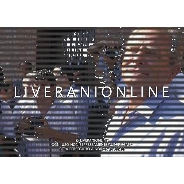 RETROSPETTIVA GIAMPIERO BONIPERTI PRESIDENTE JUVENTUS CALCIO NELLA FOTO GIAMPIERO BONIPERTI PRESIDENTE JUVENTUS CALCIO NELL\'ANNO 1985 A VILLAR PEROSA AG ALDO LIVERANI SAS