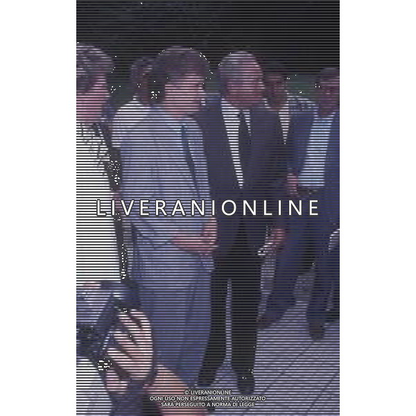 RETROSPETTIVA GIAMPIERO BONIPERTI PRESIDENTE JUVENTUS CALCIO NELLA FOTO GIAMPIERO BONIPERTI PRESIDENTE JUVENTUS CALCIO NELL\'ANNO 1988 CON Oleksandr Zavarov AG ALDO LIVERANI SAS