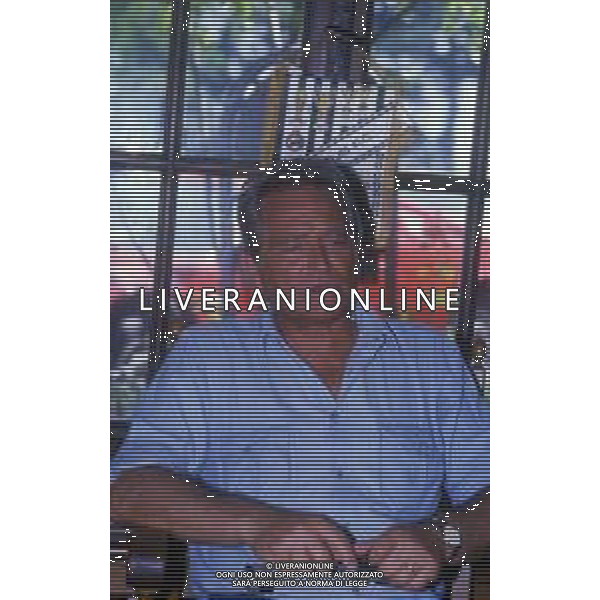 RETROSPETTIVA GIAMPIERO BONIPERTI PRESIDENTE JUVENTUS CALCIO NELLA FOTO GIAMPIERO BONIPERTI PRESIDENTE JUVENTUS CALCIO NELL\'ANNO 1986-1987  AG ALDO LIVERANI SAS 