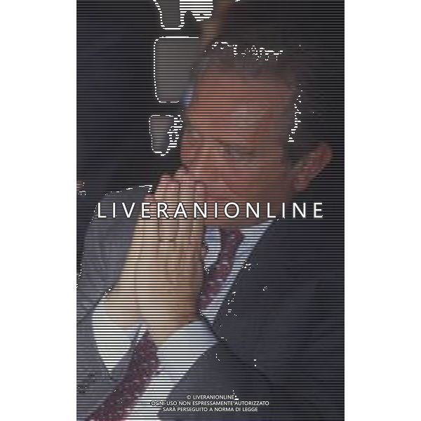 RETROSPETTIVA GIAMPIERO BONIPERTI PRESIDENTE JUVENTUS CALCIO NELLA FOTO GIAMPIERO BONIPERTI PRESIDENTE JUVENTUS CALCIO NELL\'ANNO 1986-1987  AG ALDO LIVERANI SAS 