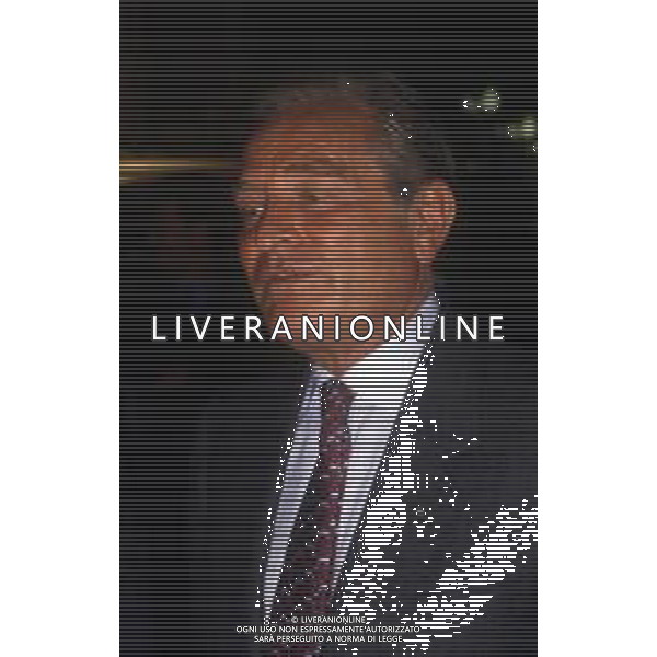 RETROSPETTIVA GIAMPIERO BONIPERTI PRESIDENTE JUVENTUS CALCIO NELLA FOTO GIAMPIERO BONIPERTI PRESIDENTE JUVENTUS CALCIO NELL\'ANNO 1986-1987  AG ALDO LIVERANI SAS 