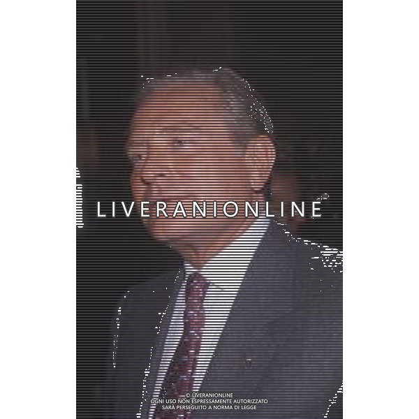 RETROSPETTIVA GIAMPIERO BONIPERTI PRESIDENTE JUVENTUS CALCIO NELLA FOTO GIAMPIERO BONIPERTI PRESIDENTE JUVENTUS CALCIO NELL\'ANNO 1986-1987  AG ALDO LIVERANI SAS 