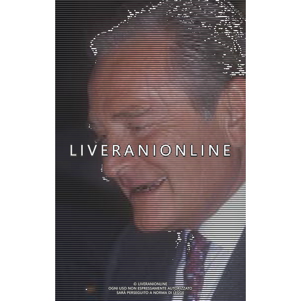 RETROSPETTIVA GIAMPIERO BONIPERTI PRESIDENTE JUVENTUS CALCIO NELLA FOTO GIAMPIERO BONIPERTI PRESIDENTE JUVENTUS CALCIO NELL\'ANNO 1986-1987  AG ALDO LIVERANI SAS 