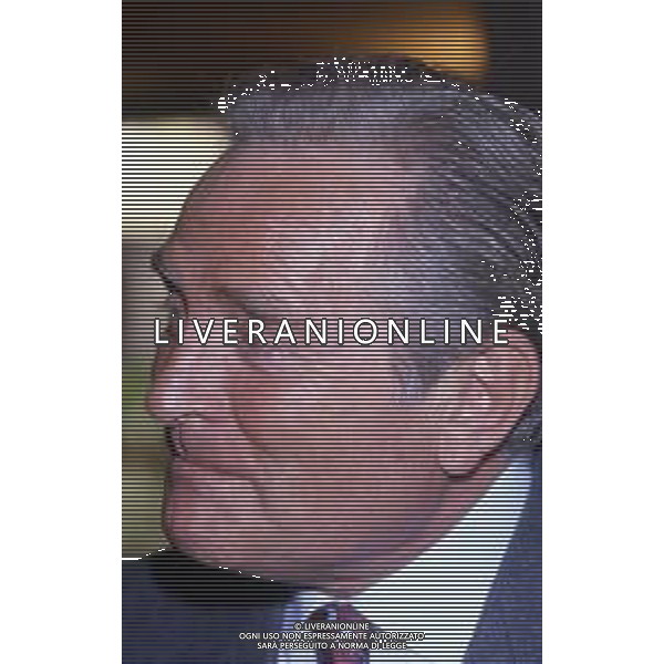 RETROSPETTIVA GIAMPIERO BONIPERTI PRESIDENTE JUVENTUS CALCIO NELLA FOTO GIAMPIERO BONIPERTI PRESIDENTE JUVENTUS CALCIO NELL\'ANNO 1986-1987  AG ALDO LIVERANI SAS 