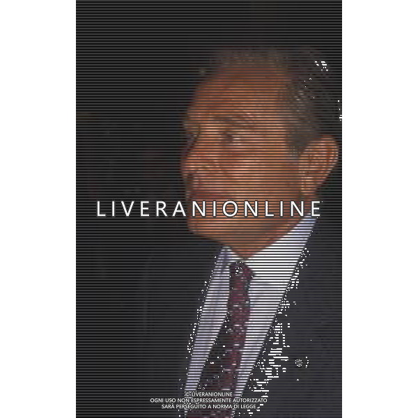 RETROSPETTIVA GIAMPIERO BONIPERTI PRESIDENTE JUVENTUS CALCIO NELLA FOTO GIAMPIERO BONIPERTI PRESIDENTE JUVENTUS CALCIO NELL\'ANNO 1986-1987  AG ALDO LIVERANI SAS 