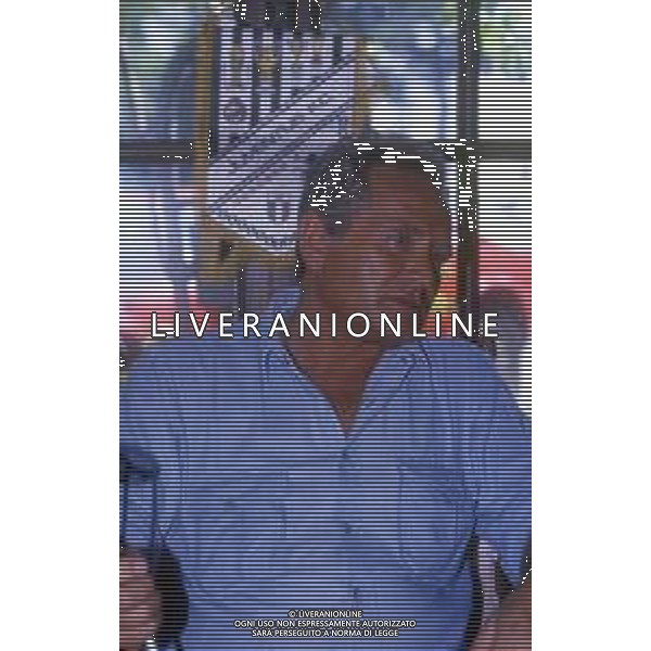 RETROSPETTIVA GIAMPIERO BONIPERTI PRESIDENTE JUVENTUS CALCIO NELLA FOTO GIAMPIERO BONIPERTI PRESIDENTE JUVENTUS CALCIO NELL\'ANNO 1986-1987  AG ALDO LIVERANI SAS 