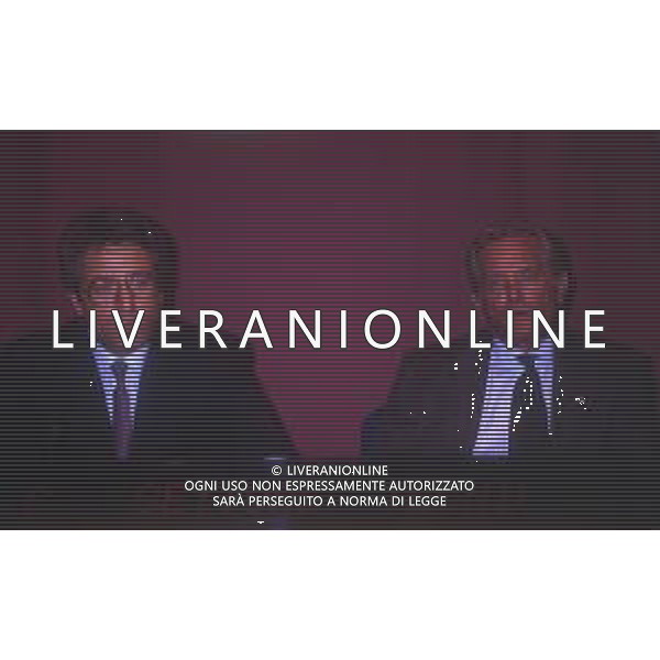 RETROSPETTIVA GIAMPIERO BONIPERTI DIRIGENTE SPORTIVO NELLA FOTO GIAMPIERO BONIPERTI CON ANTONIO MATARRESE AG ALDO LIVERANI SAS 