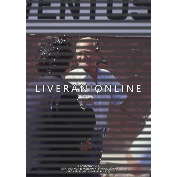 RETROSPETTIVA GIAMPIERO BONIPERTI PRESIDENTE JUVENTUS CALCIO NELLA FOTO GIAMPIERO BONIPERTI PRESIDENTE JUVENTUS CALCIO NELL\'ANNO 1987-1988 AG ALDO LIVERANI SAS 