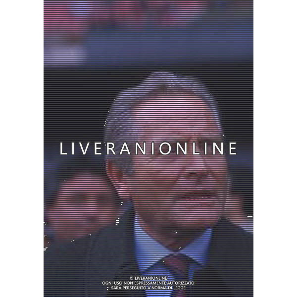 RETROSPETTIVA GIAMPIERO BONIPERTI PRESIDENTE JUVENTUS CALCIO NELLA FOTO GIAMPIERO BONIPERTI PRESIDENTE JUVENTUS CALCIO NELL\'ANNO 1987-1988 AG ALDO LIVERANI SAS 